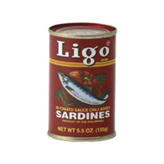 Sardines in chili tomato sauce 155 g - Ligo