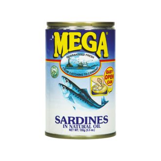 Sardines natural in oil 155 g - Mega