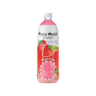 Mogu mogu Strawberry drink with nata de coco 1 l - Sappe