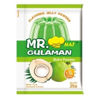   Mr. Gulaman Jelly Powder Buko Pandan flavored 25 g - Mr. Hat Gulaman