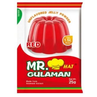   Mr. Gulaman Jelly Powder Red, unflavored 25 g - Mr. Hat Gulaman
