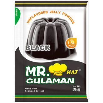   Mr. Gulaman Jelly Powder Black, unflavored 25 g - Mr. Hat Gulaman