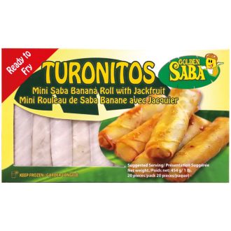 Mini Spring Rolls Banana & Jackfruit 454g - Golden Saba