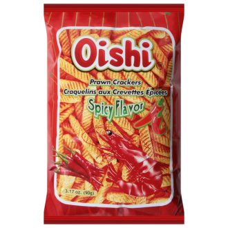 Prawn Crackers, Spicy 90 g - Oishi