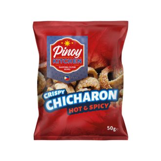   Crunchy fried pork skin - Chicharones Hot & Spicy 50 g - Pinoy