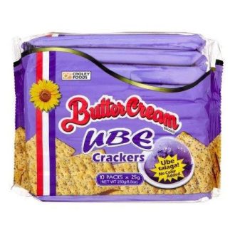 BUTTER CREAM CRACKERS Ube 10x25g - Croley foods