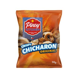   Crunchy fried pork skin - Chicharones Salted 50 g - Pinoy Kitchen