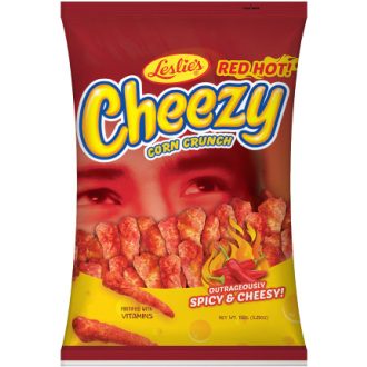 LESLIE CHEEZY (RED) SPICY AND CHEESY CORN CRUNCH 70G